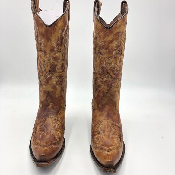 Corral Womens Embroidery Snip Toe Leather Western Boots Multicolor Size 9.5 M - Picture 2 of 15